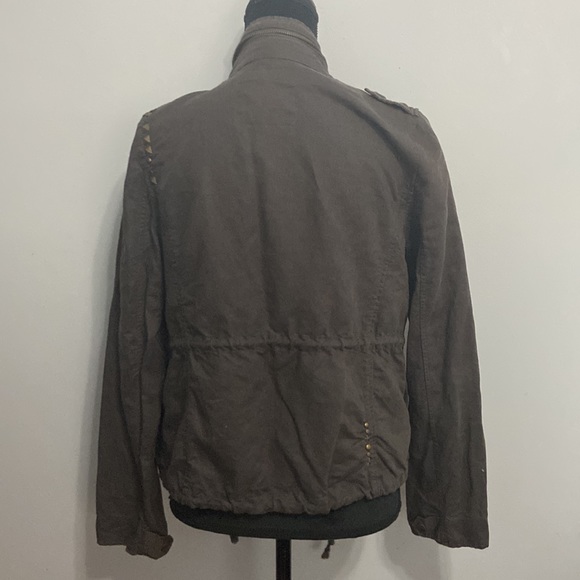 Free People Military Studded Lightweight Jacket Like New size 4 - Picture 6 of 7